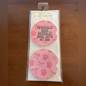 Simply Southern Pink Car Coasters. NWT